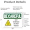 Signmission Hot Surface Sign, 7 in H x 10 in W, Vinyl Decal, Hot Surface Do Not Touch OS-2PACK-BC-D-710-L-10030 - alternate 5